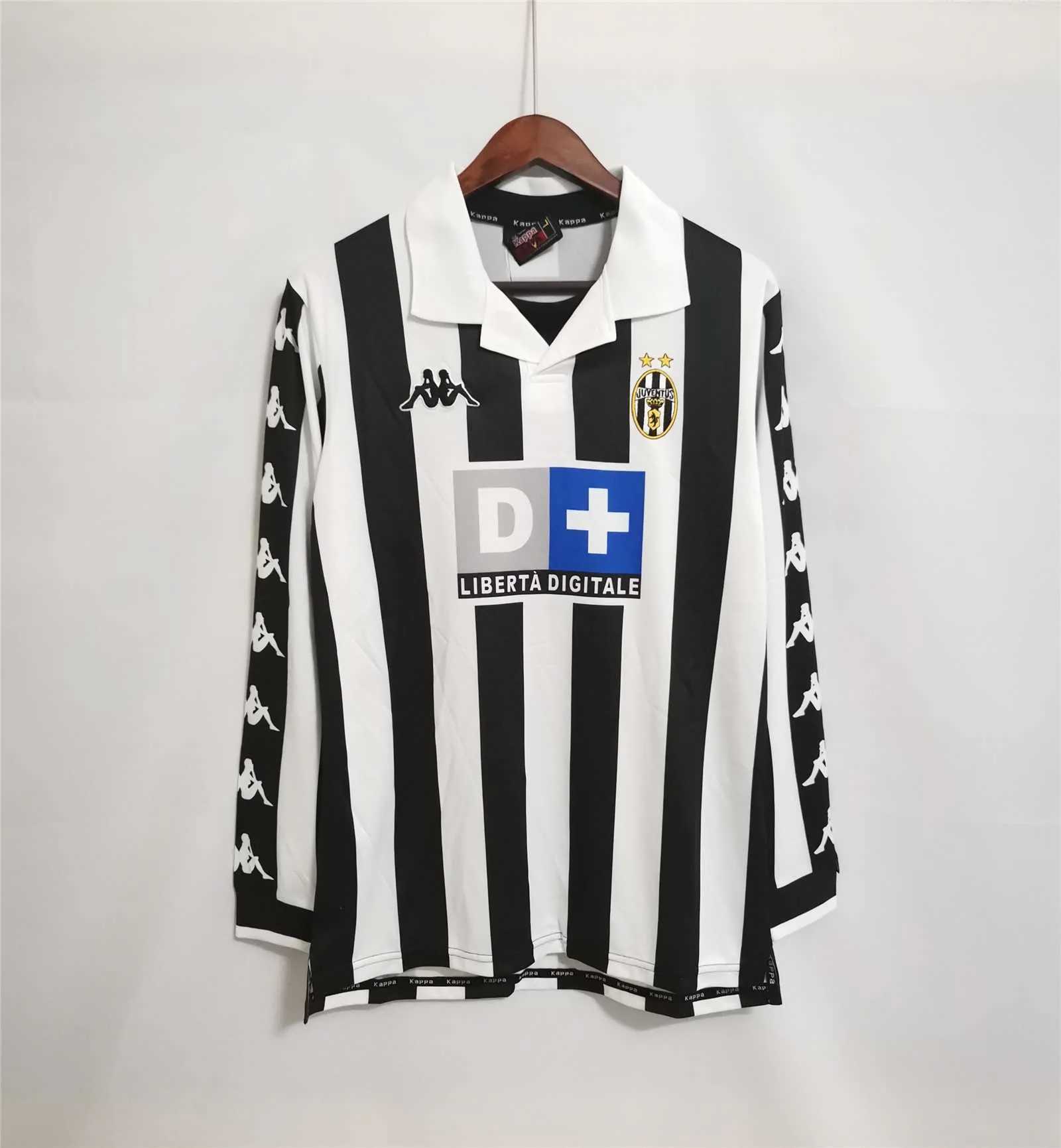 99-00 Juventus home long sleeve soccer jersey S-2XL 1
