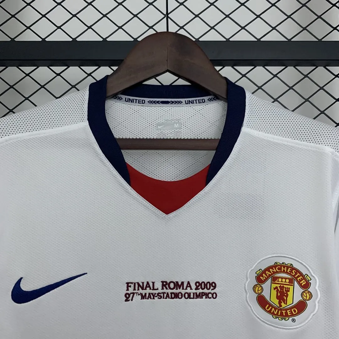 08-09 Manchester United Away Retro Champions Final Long Sleeve Kit AAAAJersey Wholesale Yupoo 3