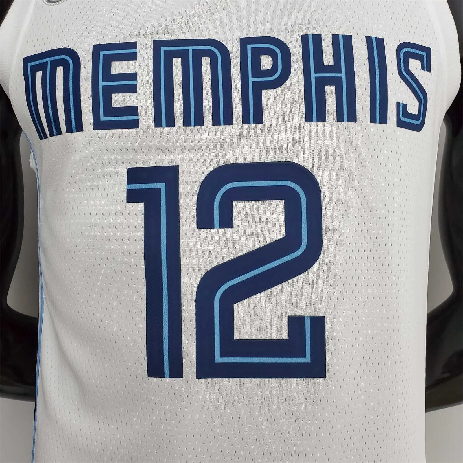 75th Anniversary Memphis Grizzlies MORANT#12 White NBA Jersey 4
