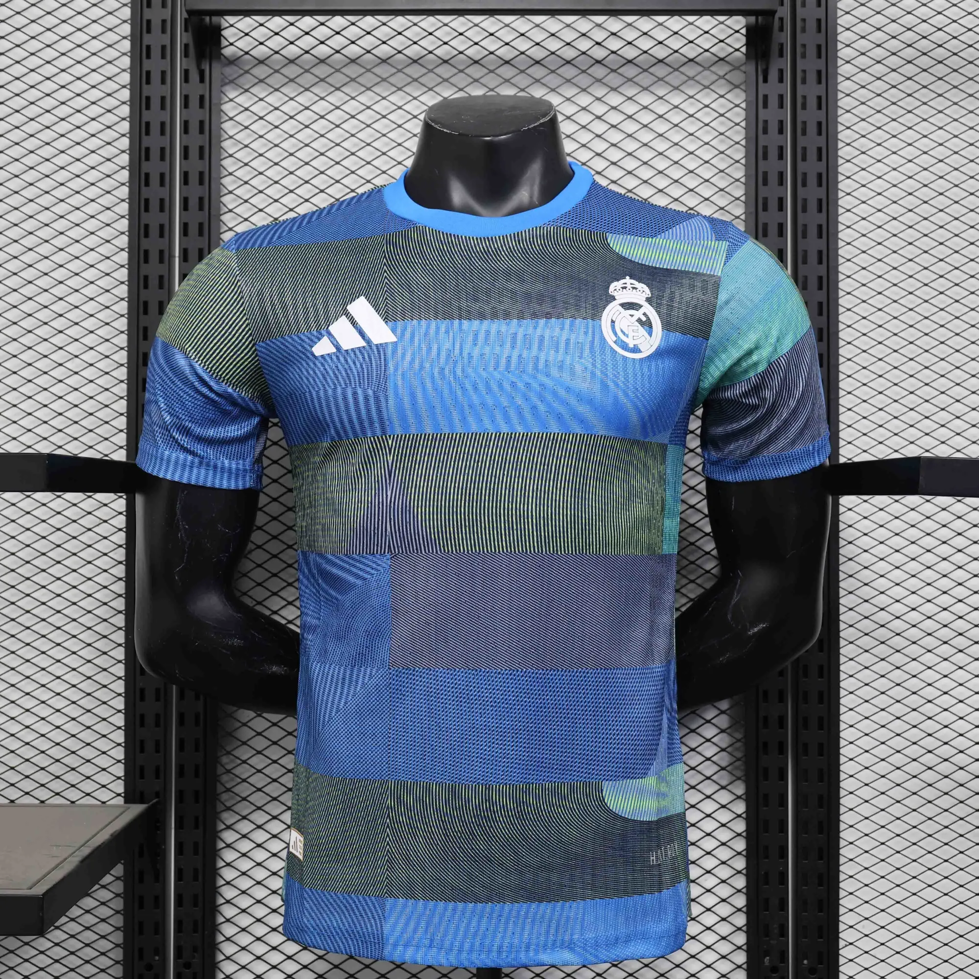 25-26 Real Madrid Warming Up Blue Kit Player Version Shirt AAAAJersey Dropship Yupoo 3