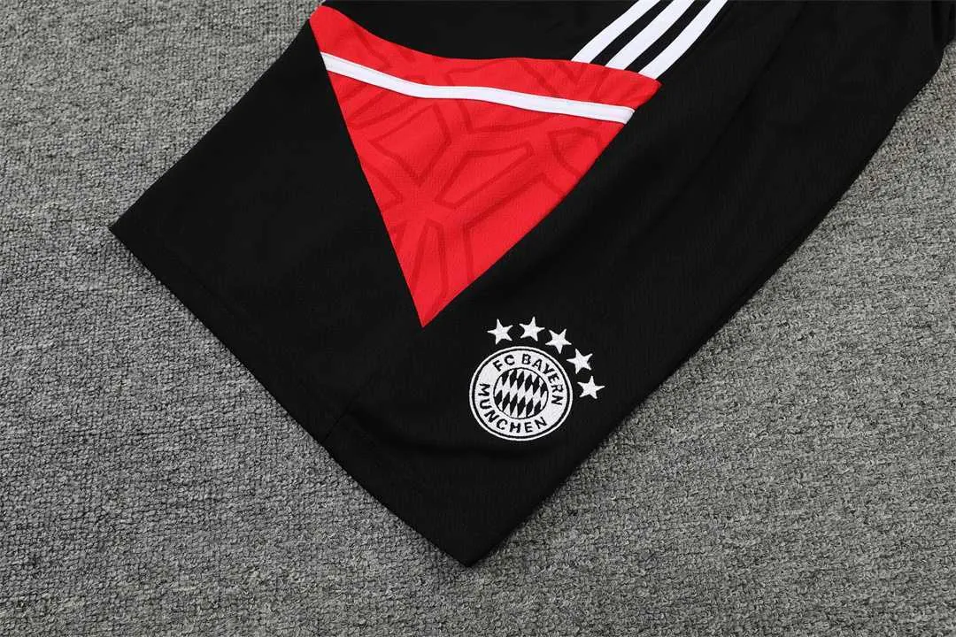 22-23 Bayern vest training suit kit black - 3 4