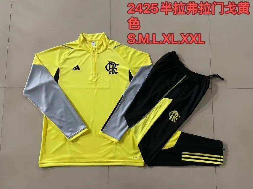 24-25 Flamengo Long Sleeve Training Suit Football Shirts 2