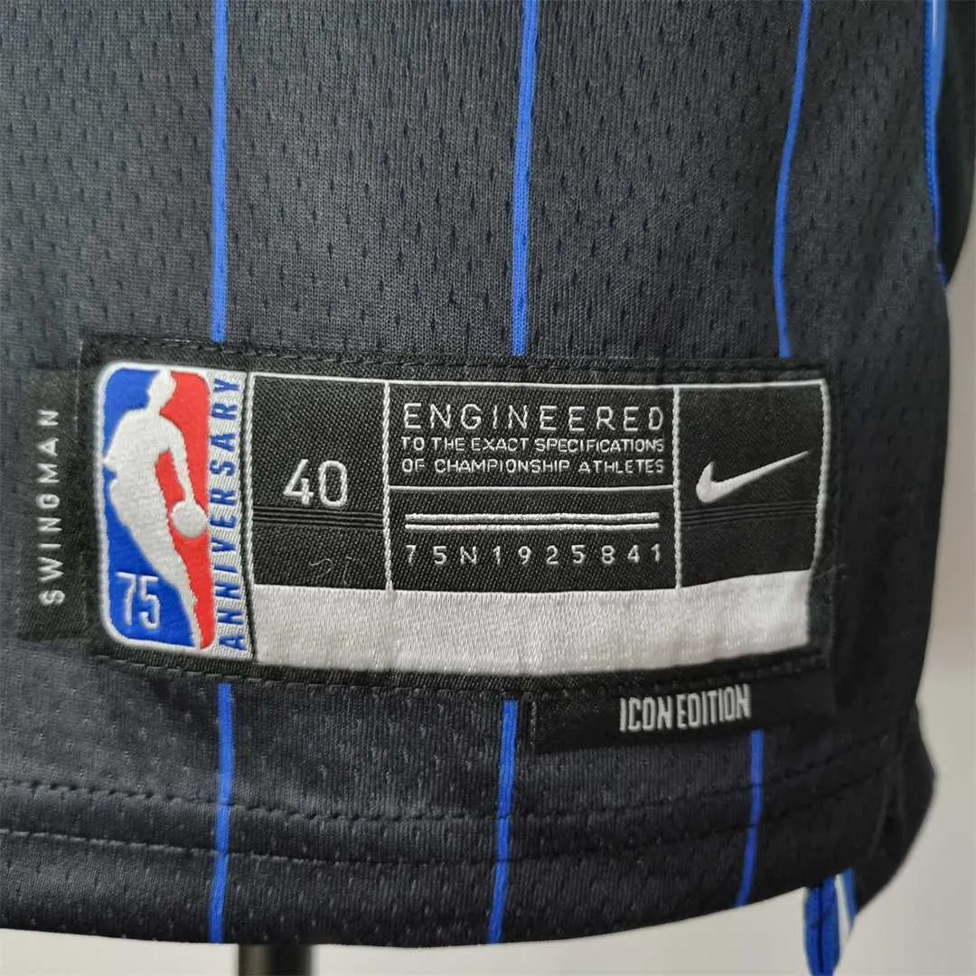 75th Anniversary Fultz#20 Orlando Magic Black NBA Jersey 4