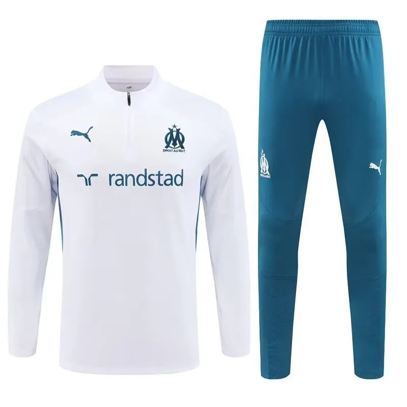 24-25 Marseille Long Sleeve Training Suit Football Shirts 4