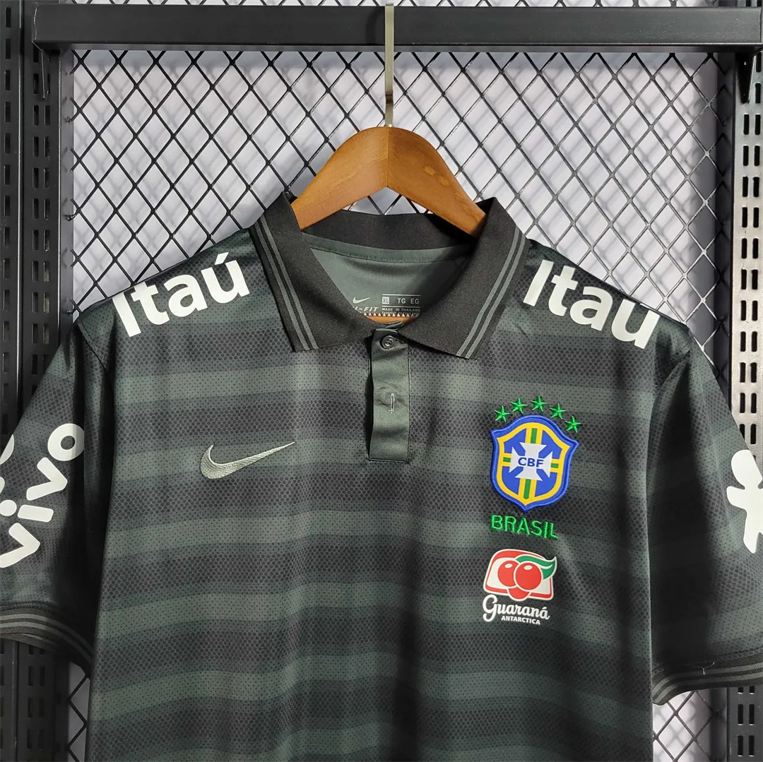Brazil Polo Black Stripe 5