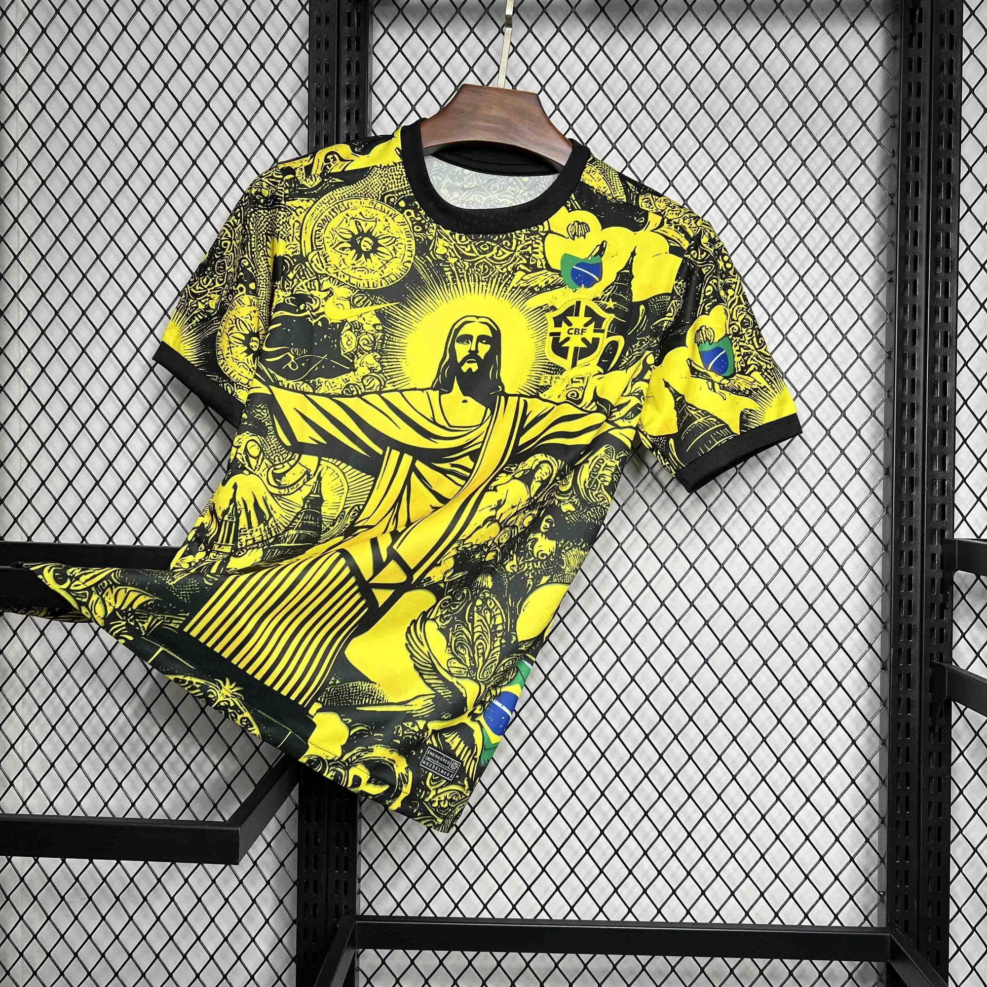 24-25 Brazil Jesus the Redeemer Yellow Special Edition Kit AAAAJersey Supplier Yupoo 6