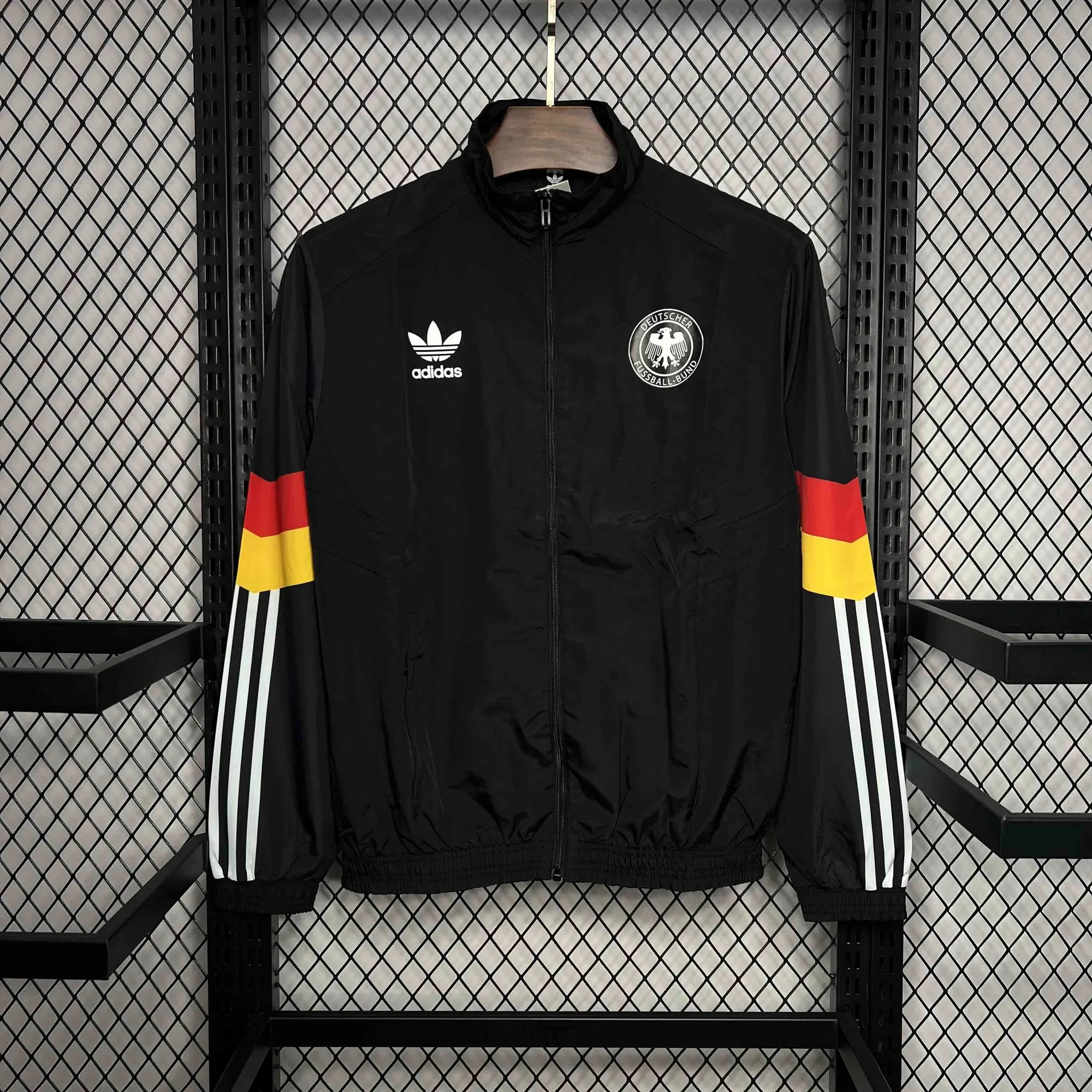 2024 Germany Originals Track Black Windbreaker Jacket AAAAJersey Supplier Yupoo 7