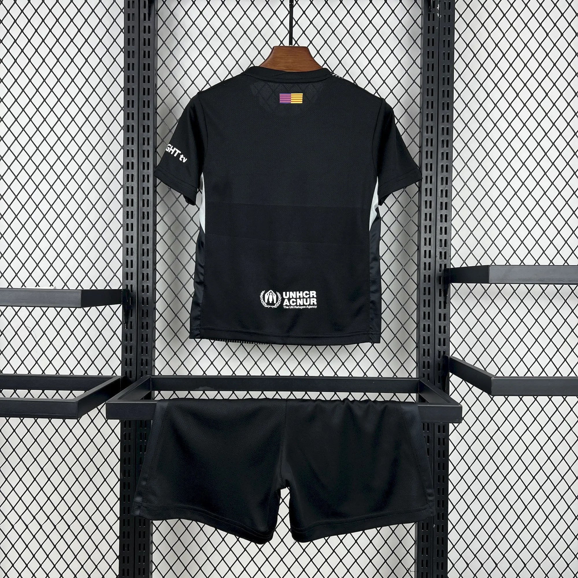 25-26 Kids Barcelona Goalkeeper Black Kit Youth Apparels Football AAAAJersey Dropship Yupoo 1