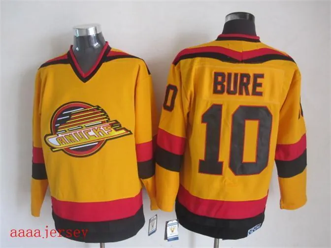 Vancouver Canucks retro ice hockey jersey M-3XL 温哥华加人队复古冰球服 4