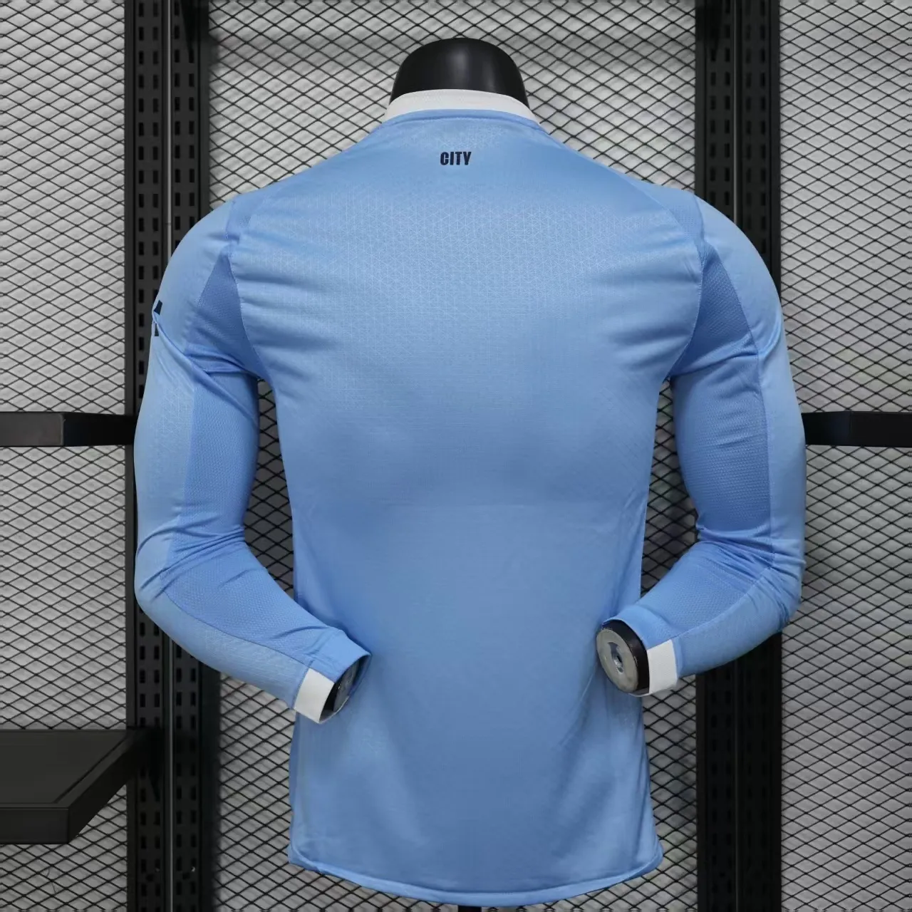 25-26 Manchester City Home Kit Player Version Sino Shirt Long Sleeve AAAAJersey Dropship Yupoo 3