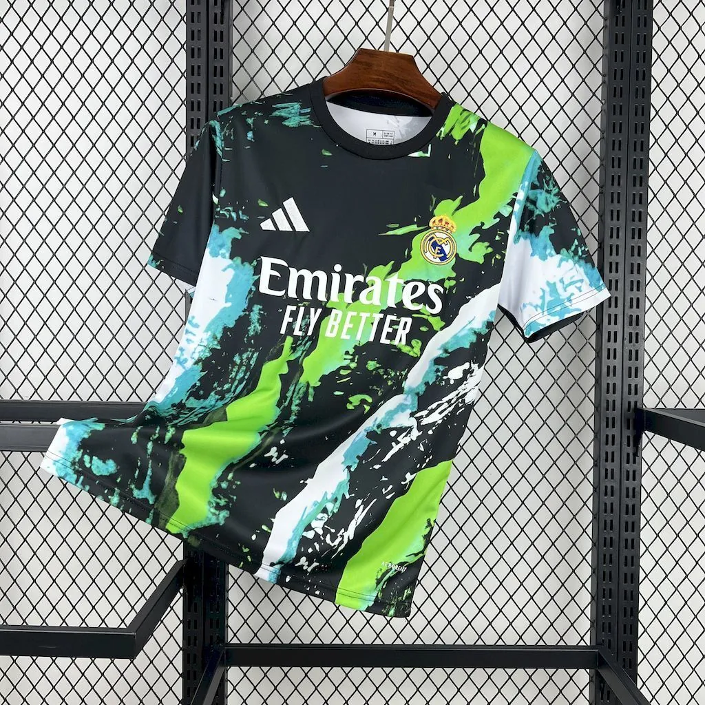 25-26 Real Madrid Green Special Edition T-Shirt Football Apparels Soccer AAAAJersey Yupoo 6