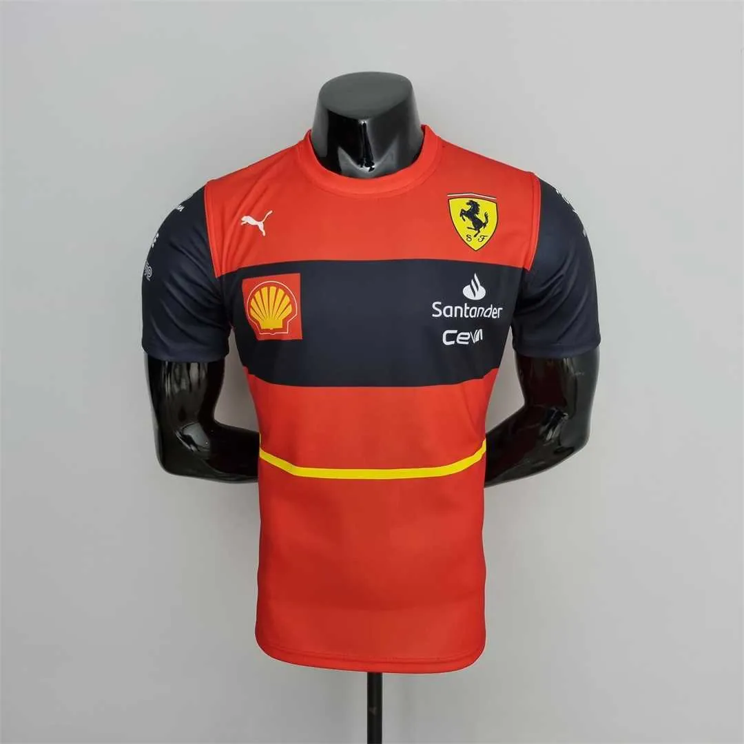 2022 F1 Formula One; Ferrari racing suit crew neck red 55 8