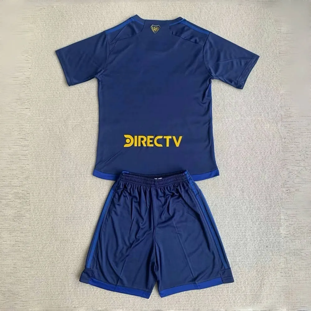 24-25 Boca Third Kid Kits Youth Apparels Football AAAAJersey Supplier 1