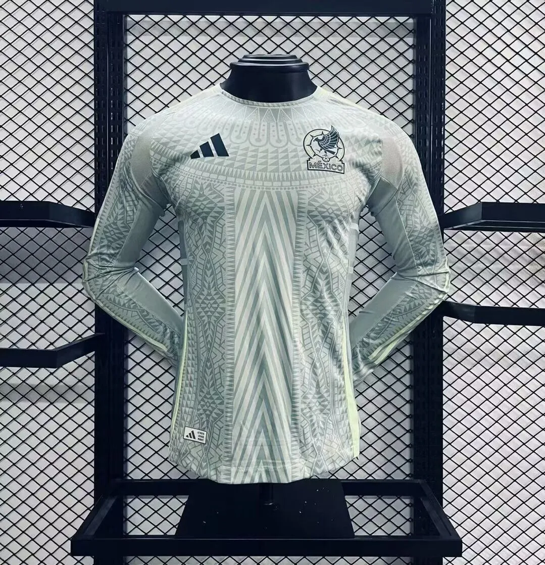 2024 Mexico Away Long Sleeve Kit Player Version Shirt Football AAAAJersey Yupoo 3