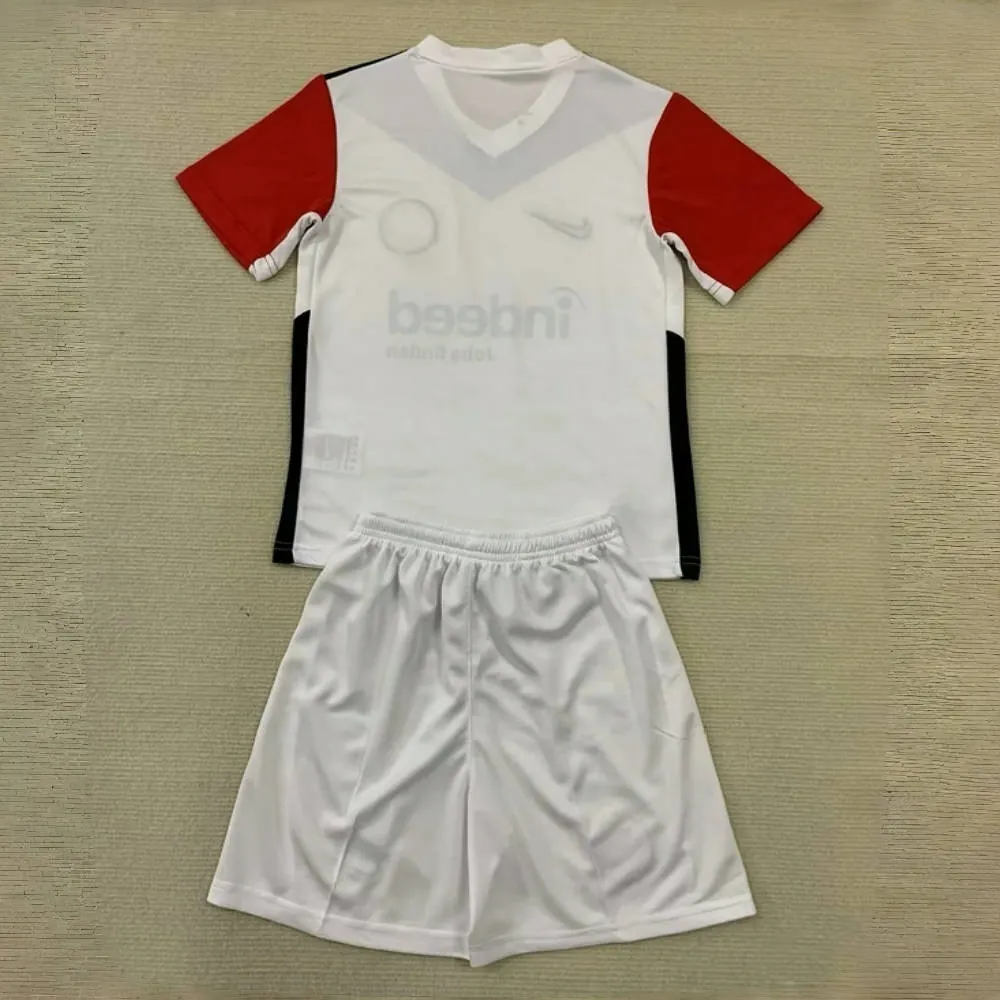 24-25 Frankfurt Home Kid Kits Youth Apparels Soccer AAAAJersey Yupoo 1