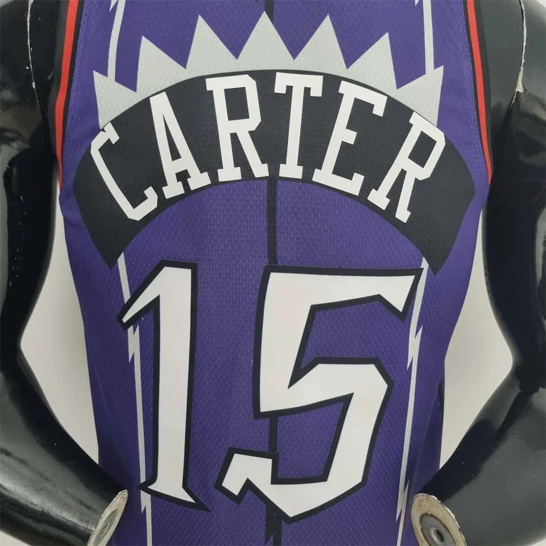 Toronto Raptors CARTER#15 Purple NBA Jersey 3