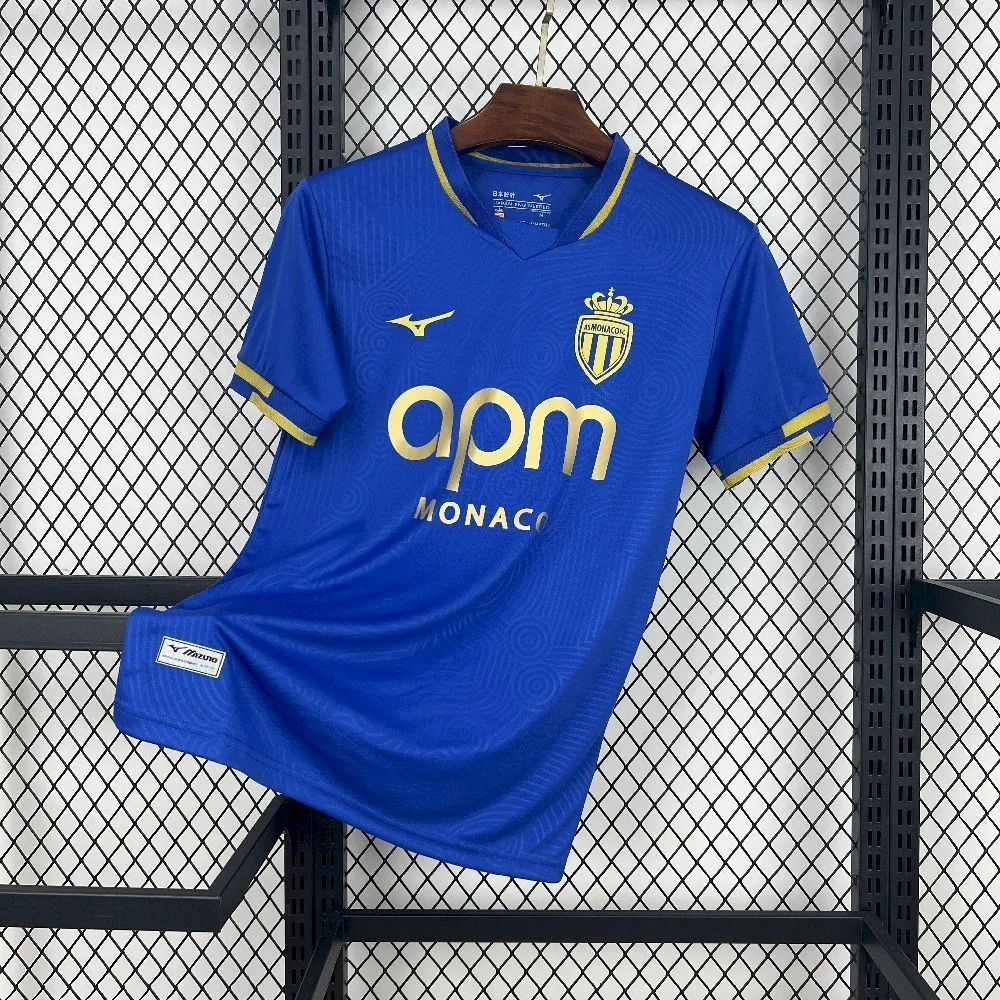 25-26 Monaco Away Kit Blue Shirt Football Apparels ete Sino AAAAJersey Supplier Yupoo 6