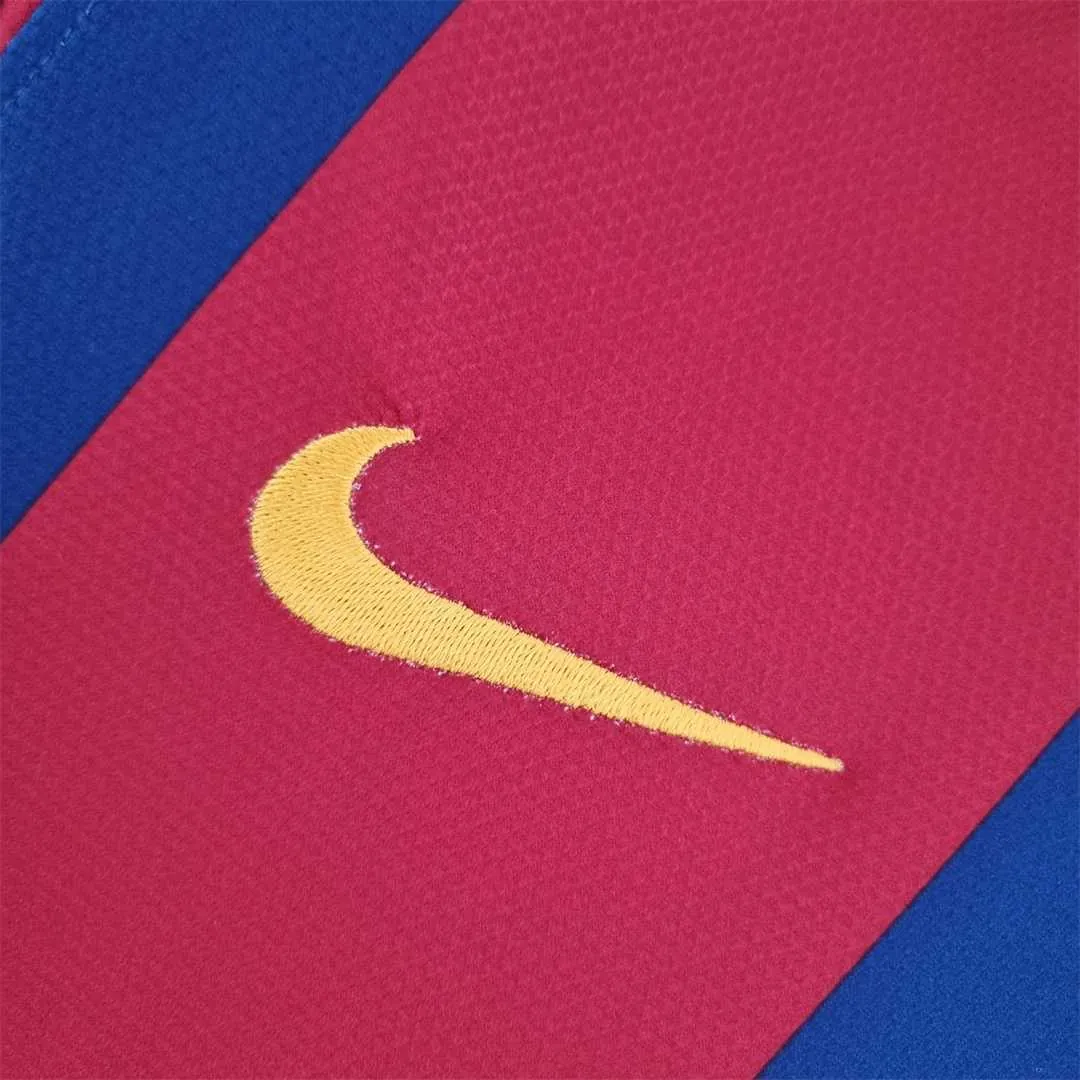 06-07 Barcelona UEFA Champions league home long sleeve 4