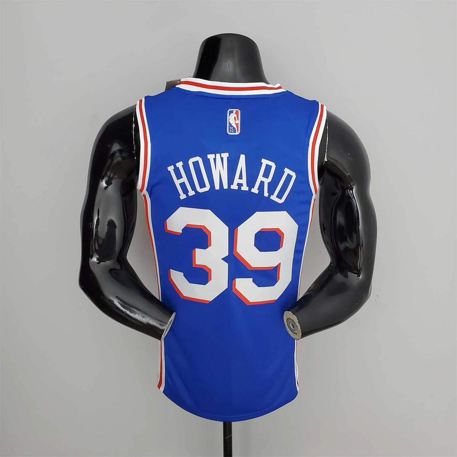 75th Anniversary Philadelphia 76ers HOWARD#39 Blue NBA Jersey 9