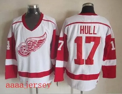 Red Wings retro ice hockey jersey M-3XL 底特律红翼队复古冰球服 3