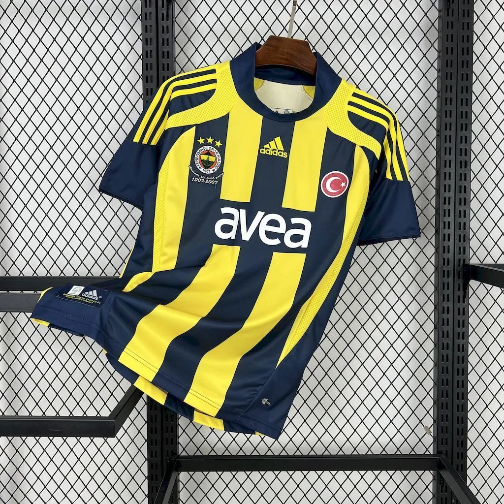 07-08 Fenerbahce Home Retro Kit Vintage Shirt AAAAJersey Dropship Yupoo 8