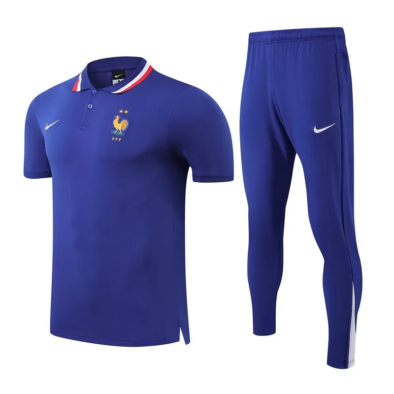 25-26 France Blue Training Polo Kit Soccer AAAAJersey Yupoo 1
