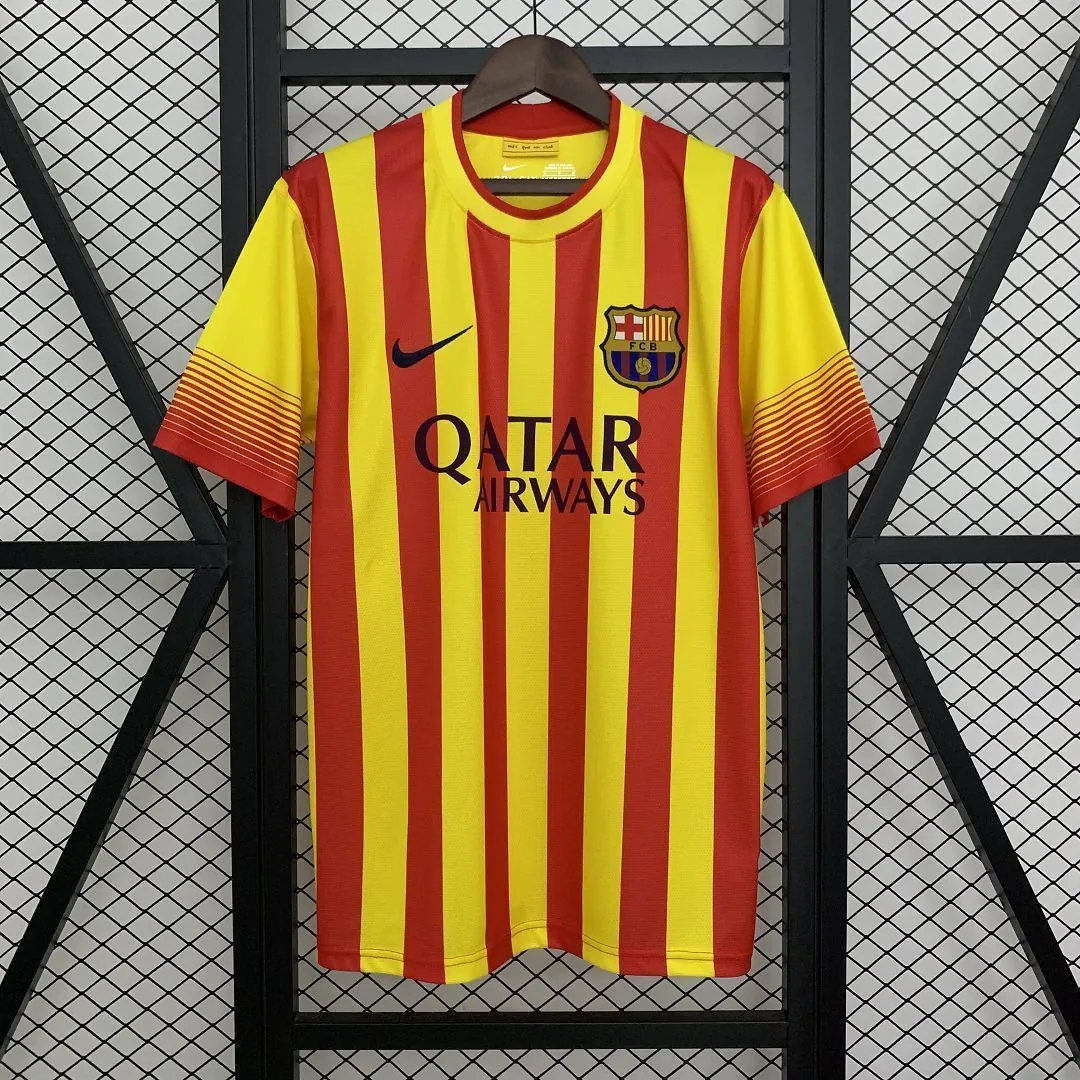 13-14 Barcelona Away Retro Kit Vintage Shirt AAAAJersey Wholesale Yupoo 7