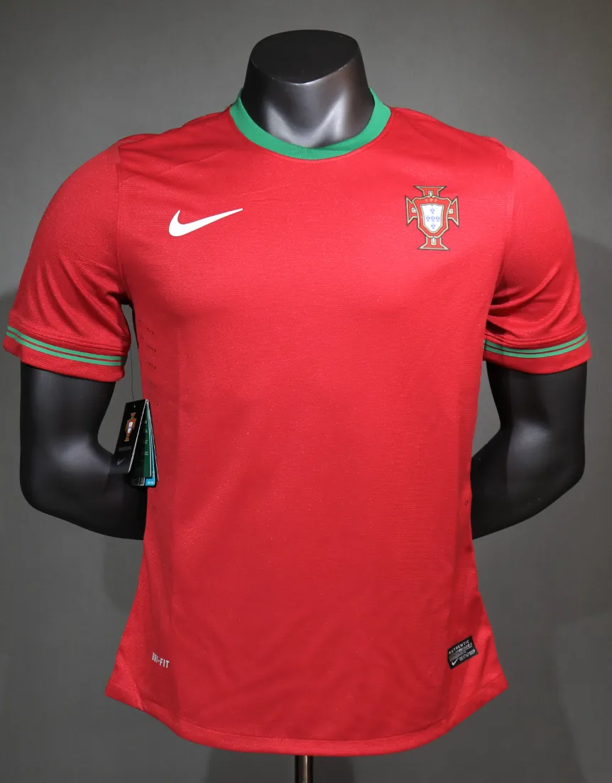 2012 Portugal Euro Cup Home Retro Kit Vintage Player Version Sino Shirt AAAAJersey Dropship Yup 4