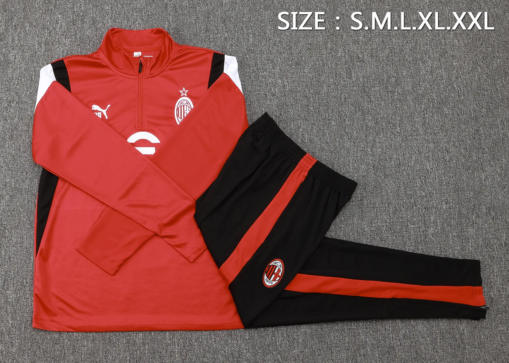 23-24 AC Milan Long Sleeve Training Suit Yupoo 1