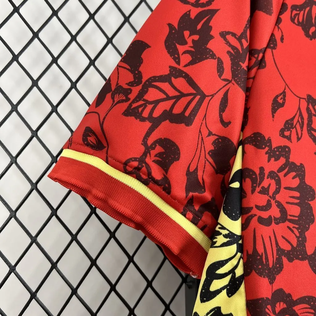 2025 Portugal Red Flower Special Edition T-Shirt AAAAJersey Supplier Yupoo 1