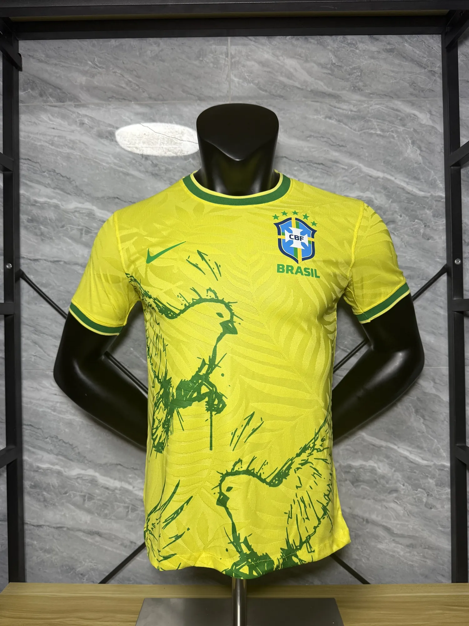 2025 Brazil Yellow Pigeon Special Edition Kit Football Player Version Shirt AAAAJersey Supply Y 5