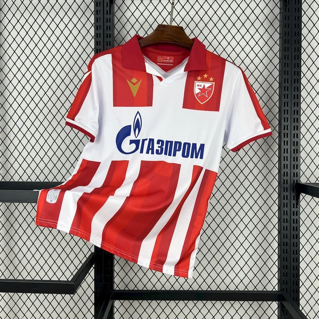 25-26 Red Star Belgrade Home Shirt Football Apparels AAAAJersey Supply Yupoo 8