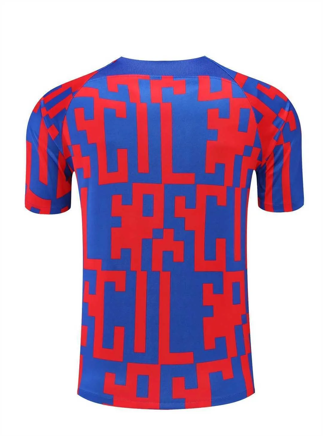 22-23 Barcelona training suit Short Sleeve kit red and blue camouflage 7