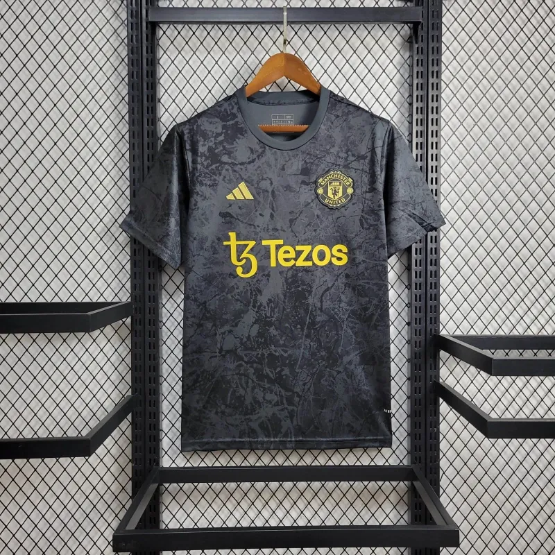 23-24 Manchester United Stone Roses Pre-Match Size-S-4XL Jersey Yupoo 8