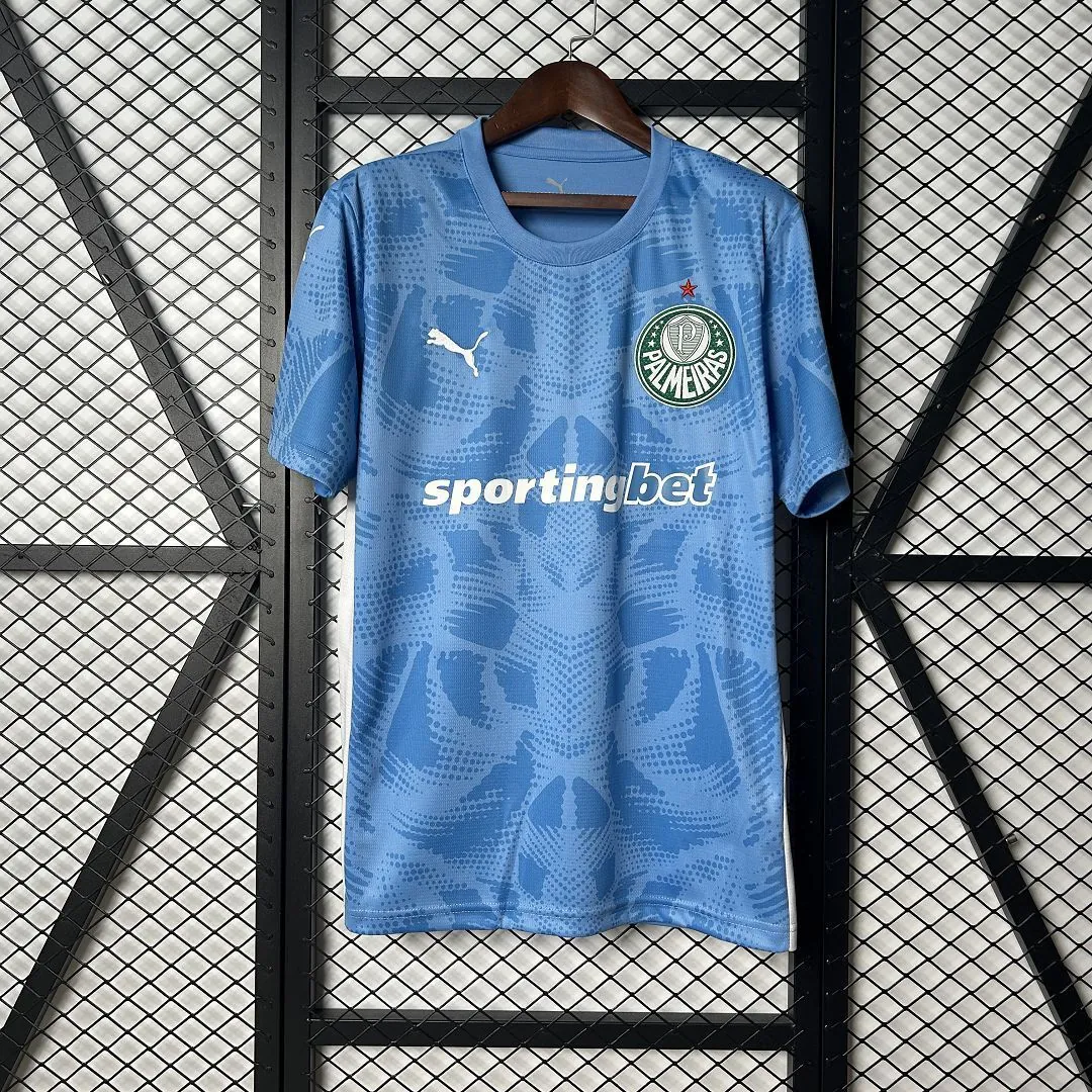 25-26 Palmeiras Goalkeeper Blue Kit Soccer T-Shirt AAAAJersey Wholesale Yupoo 8