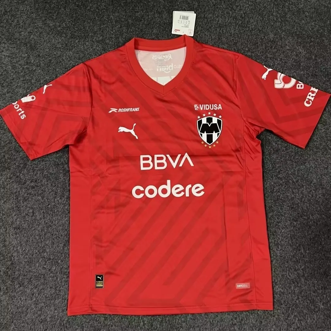 23-24 Rayados Monterrey Goalkeeper Red Kit Soccer Jerseys Yupoo 2