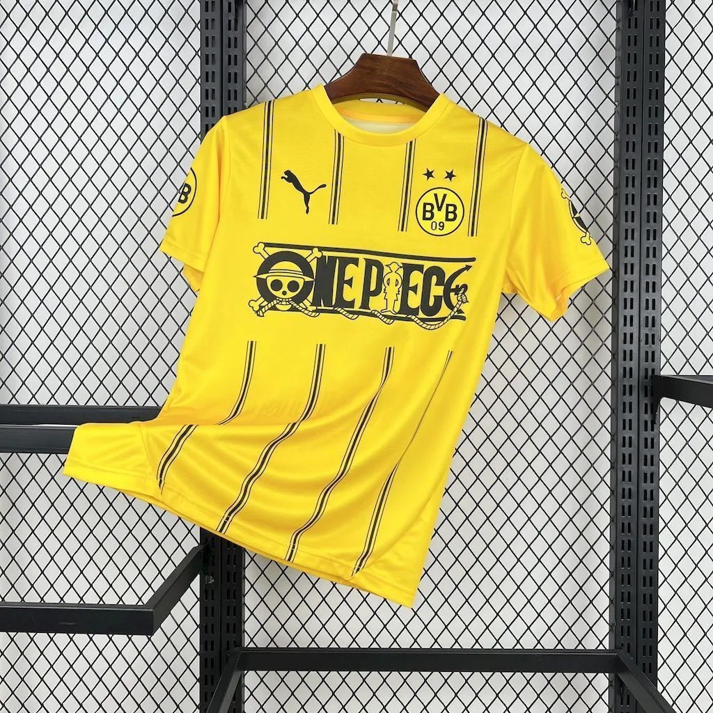25-26 Borussia Dortmund x One Piece Special Edition Kit Football T-Shirt AAAAJersey Wholesale Y 9