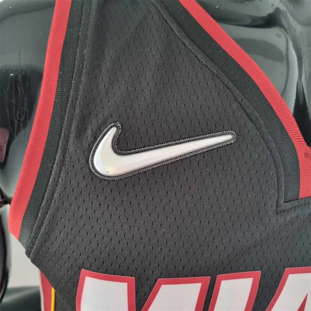 75th Anniversary Miami Heat BUTLER#22 black NBA Jersey 1