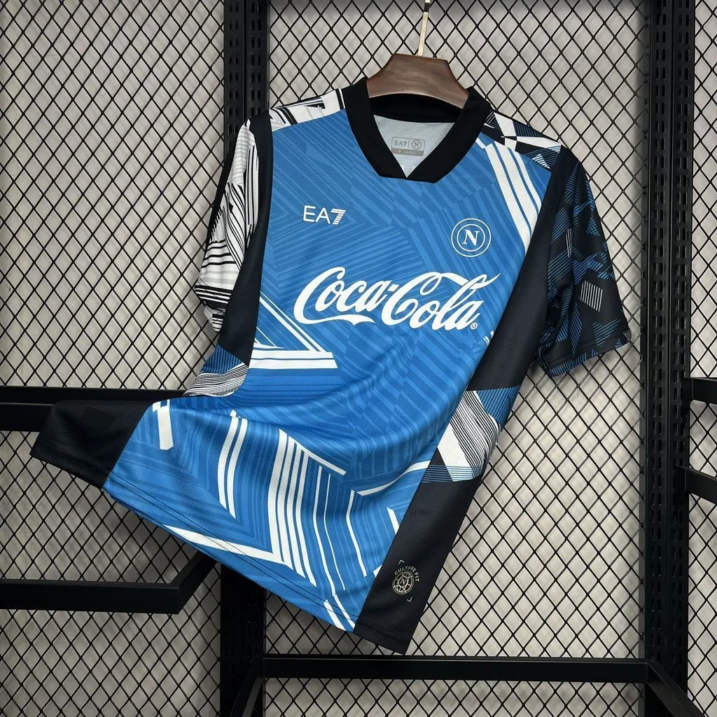 24-25 Napoli Pre-Match Blue Shirt AAAAJersey Supplier Yupoo 6