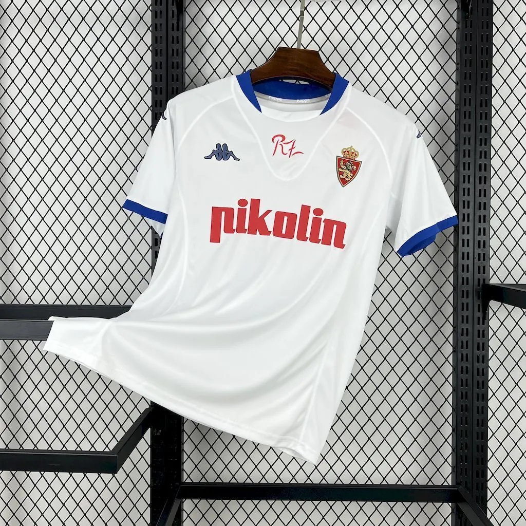 01-02 Zaragoza Home Retro Kit Vintage Shirt AAAAJersey Supply Yupoo 5