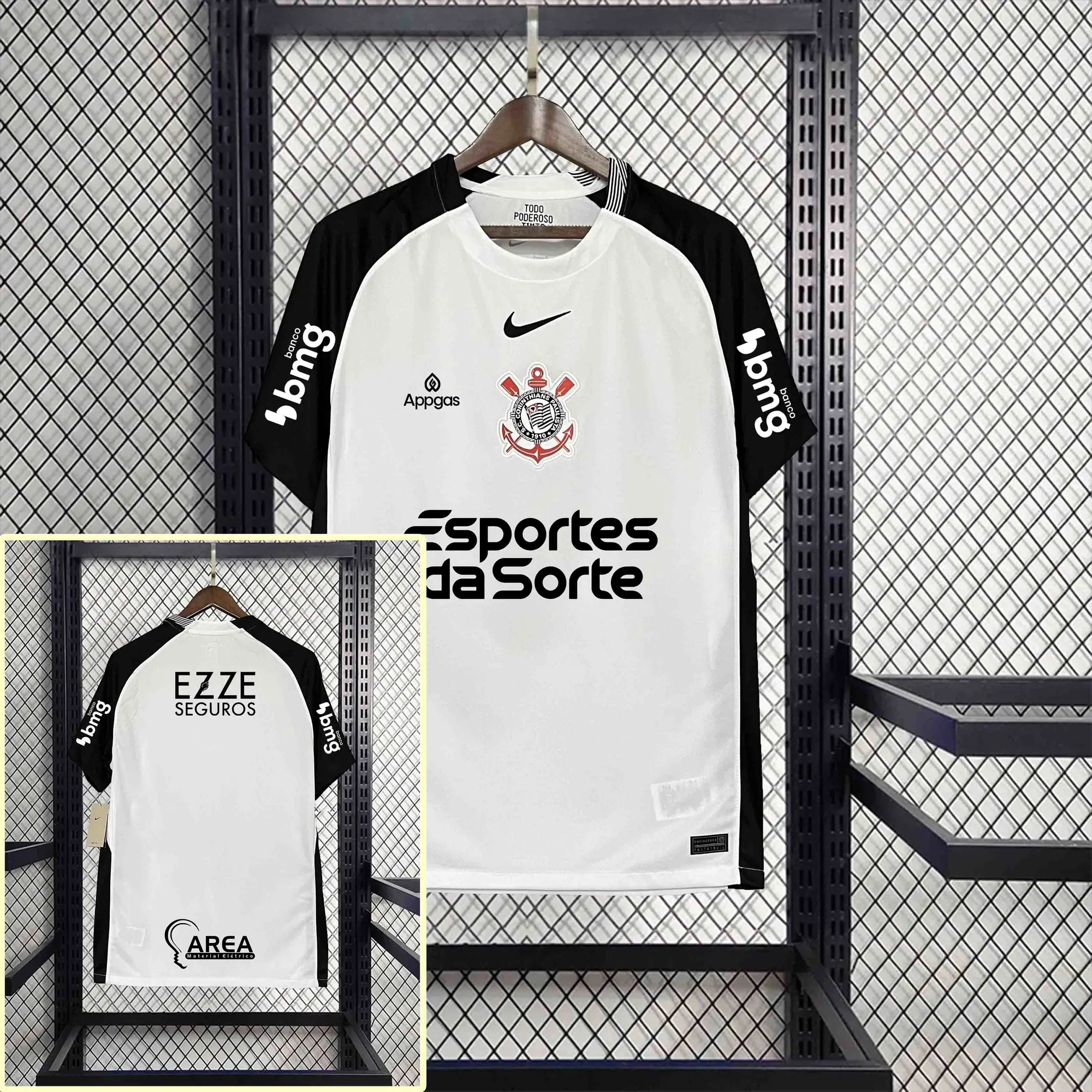 25-26 Corinthians Home Kit Soccer T-Shirt AAAAJersey Yupoo 2
