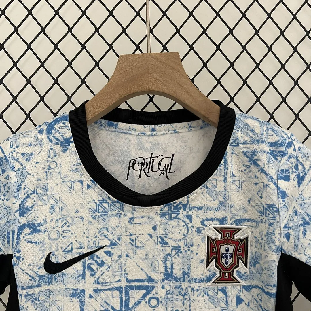 2024 Portugal Away Kids Kits Children Sets Best Jerseys Yupoo 4