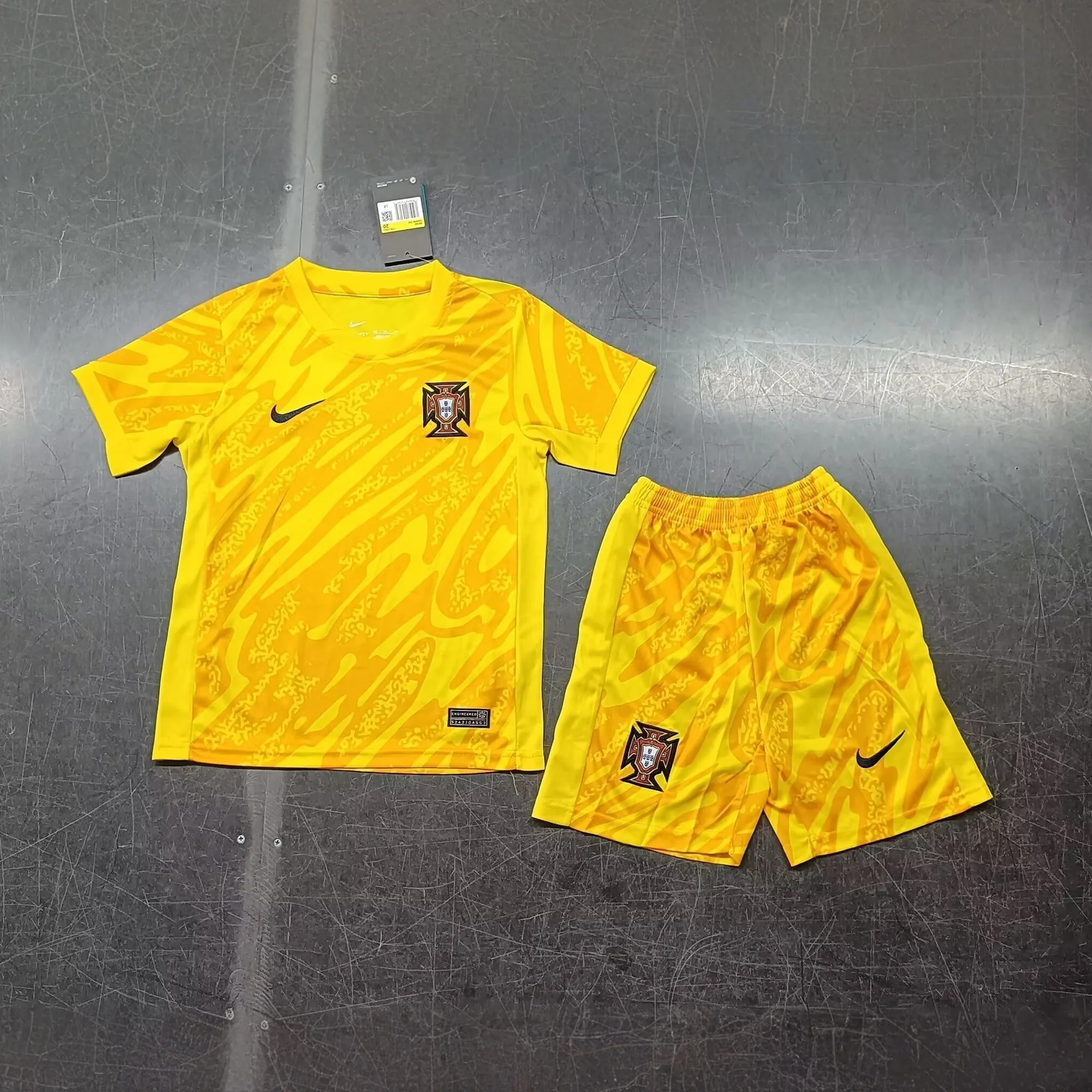 2024 Portugal Goalkeeper Kid Kits Children Sets Football AAAAJersey Yupoo 2