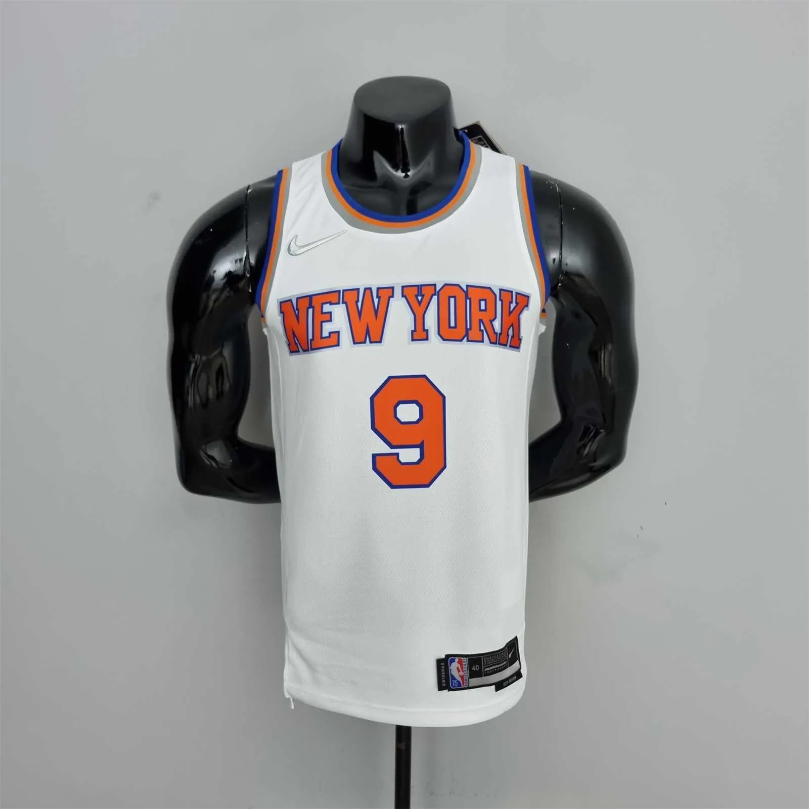 75th Anniversary Barrett #9 New York Knicks White NBA Jersey 9