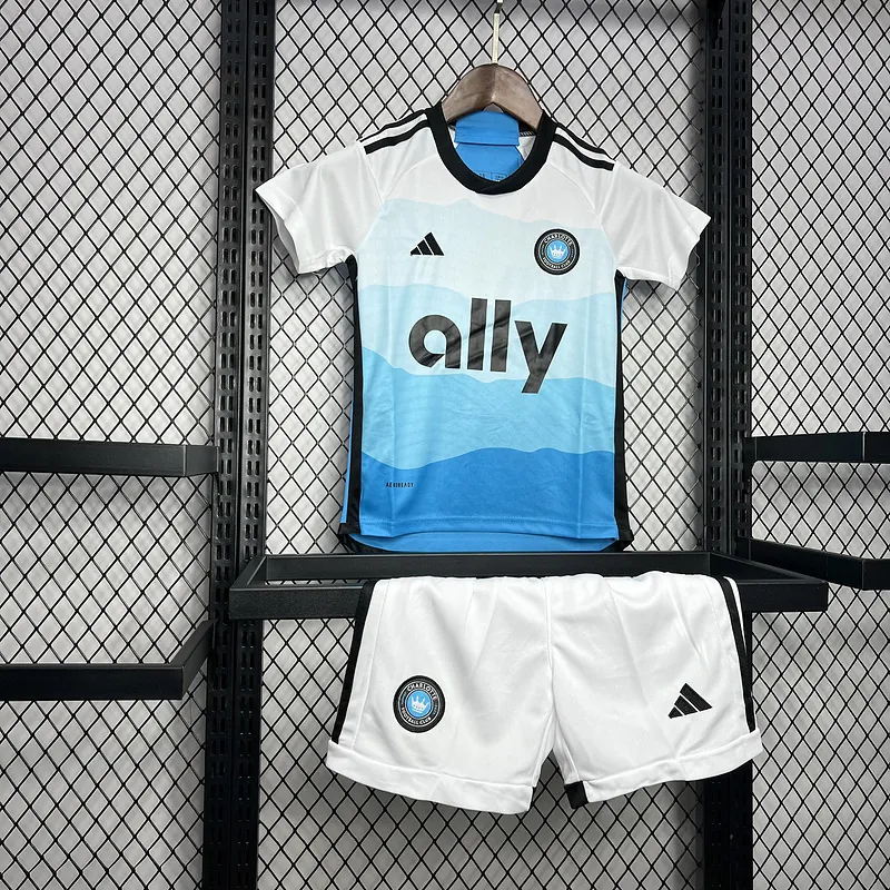 24-25 Charlotte FC Home Kid Kits Youth Apparels AAAAJersey Wholesale Yupoo 2