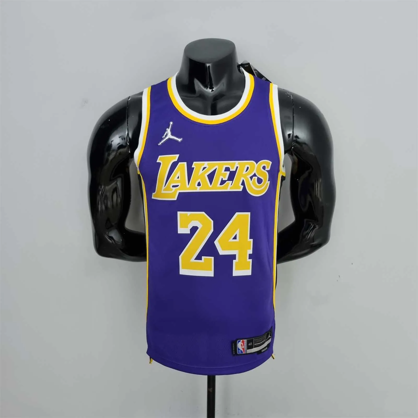 75th Anniversary BRYANT#24 Los Angeles Lakers Jordan Purple NBA Jersey 10