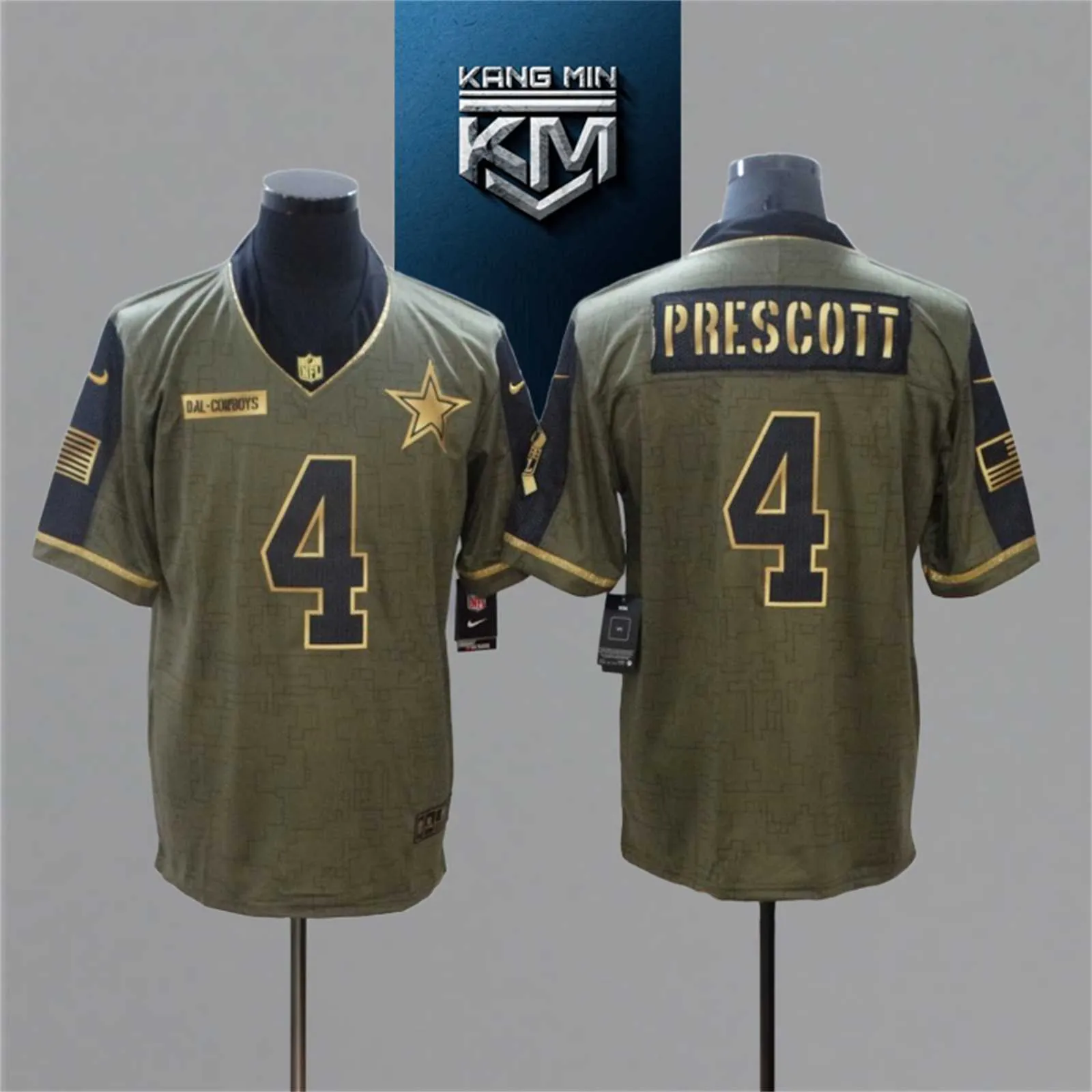 2021 New Tribute Gold Edition NFL Jersey 9