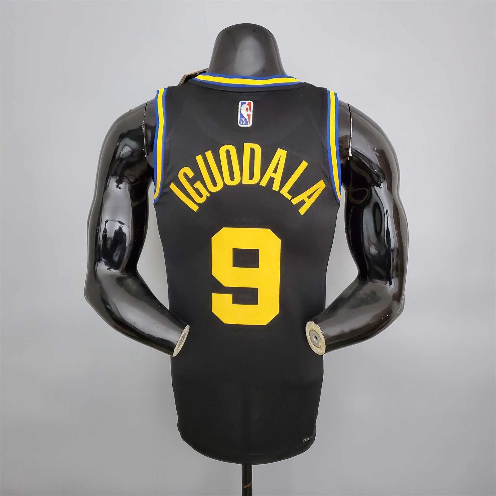 2022 75th Anniversary Iguodala #9 Warriors City Edition Black 6
