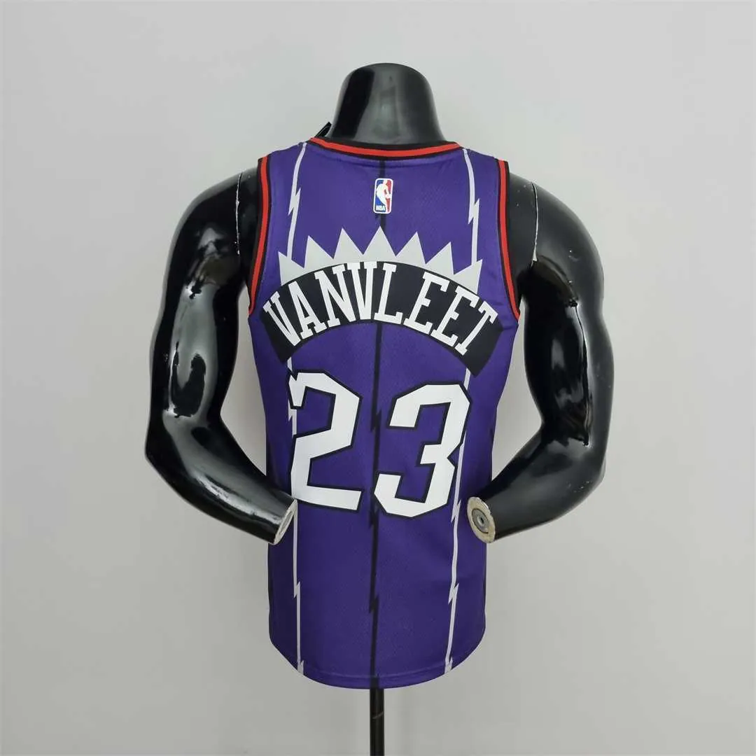 Toronto Raptors VANVLEET#23 Purple NBA Jersey 6
