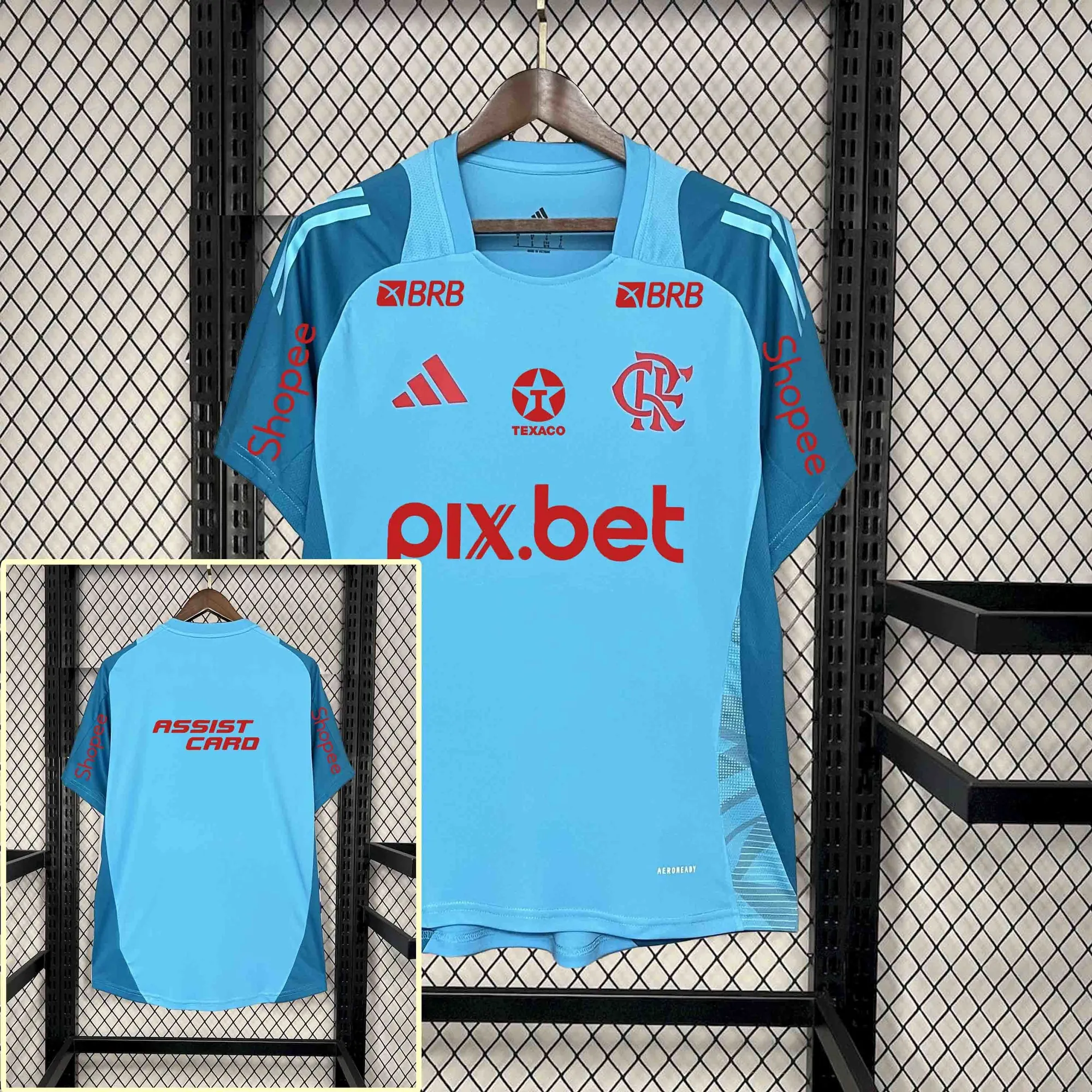 25-26 All Sponsor Flamengo Blue Training Kit Soccer AAAAJersey Yupoo S-2XL 1